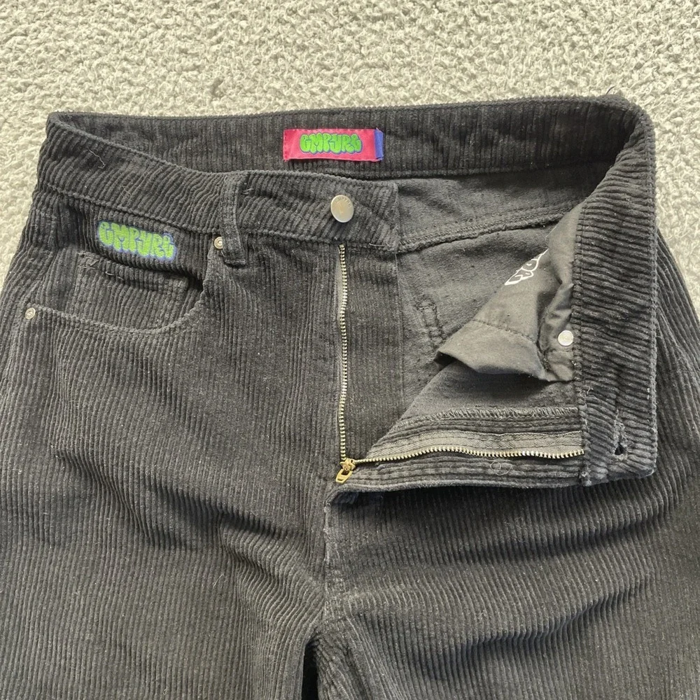 Empyre Tori Corduroy Pants Womens 8 Black‎ High Rise 90s Skate